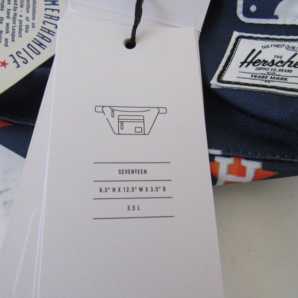 Houston Astros MLB HERSCHEL SUPPLY CO Logo Fanny Pack Adjustable - Picture 2 of 11